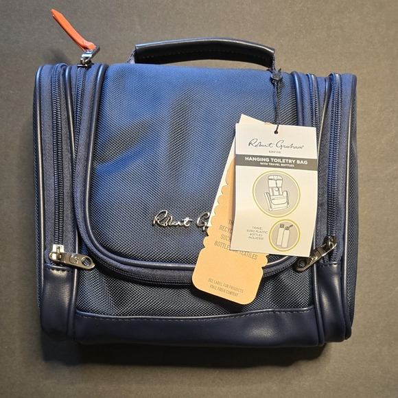 Robert Graham Other - NWT Robert Graham Hanging Toiletry Bag Navy Blue
